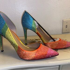 INC International Concepts Kenjay D’Orsay. New. size 10. Heels. Pumps. Rainbow.